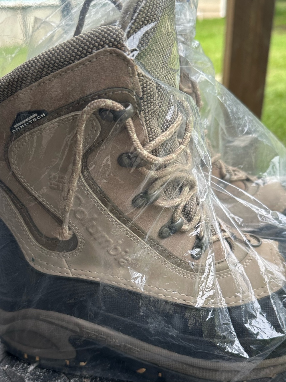 Columbia Women's Tan/Black Waterproof Winter Hiking Boots